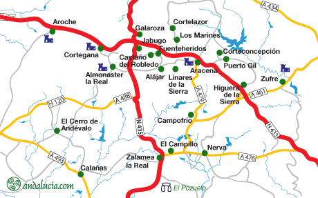 Huelva maps