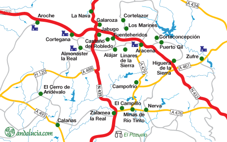 huelva maps