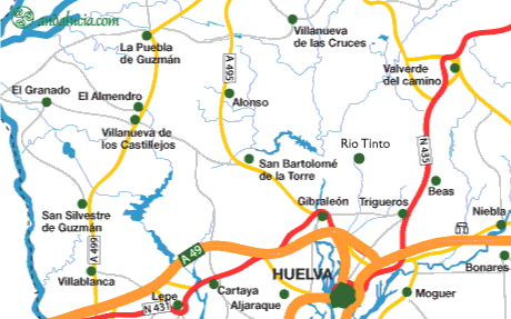 huelva maps