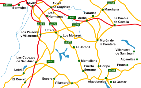Alcalá de Guadaira map