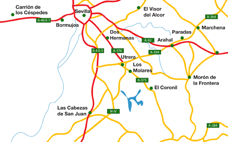 El Coronil map