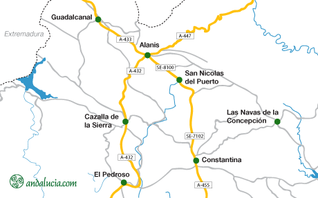 El Pedroso map