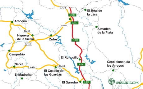 El Ronquillo map