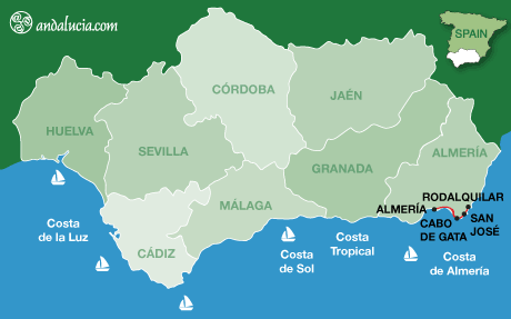 Car Hire Itineraries from Almeria Airport to local deserts & deserted beaches