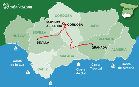 Car Hire Itineraries from Seville Airport to Cordoba & Granada Car Hire Itineraries from Seville Airport to Cordoba & Granada