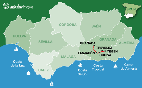 Car Hire Itineraries from Granada Airport to Alpujarra