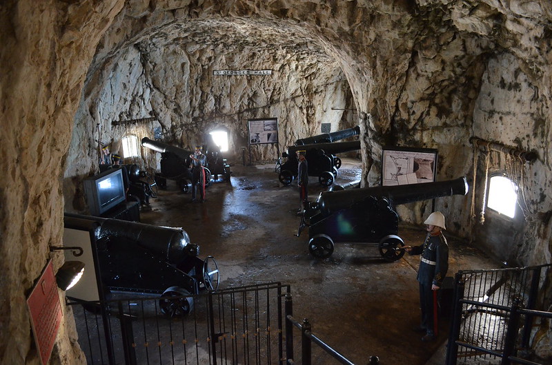 Cannons inside Great Siege Tunnels © VisitGibraltar.gi