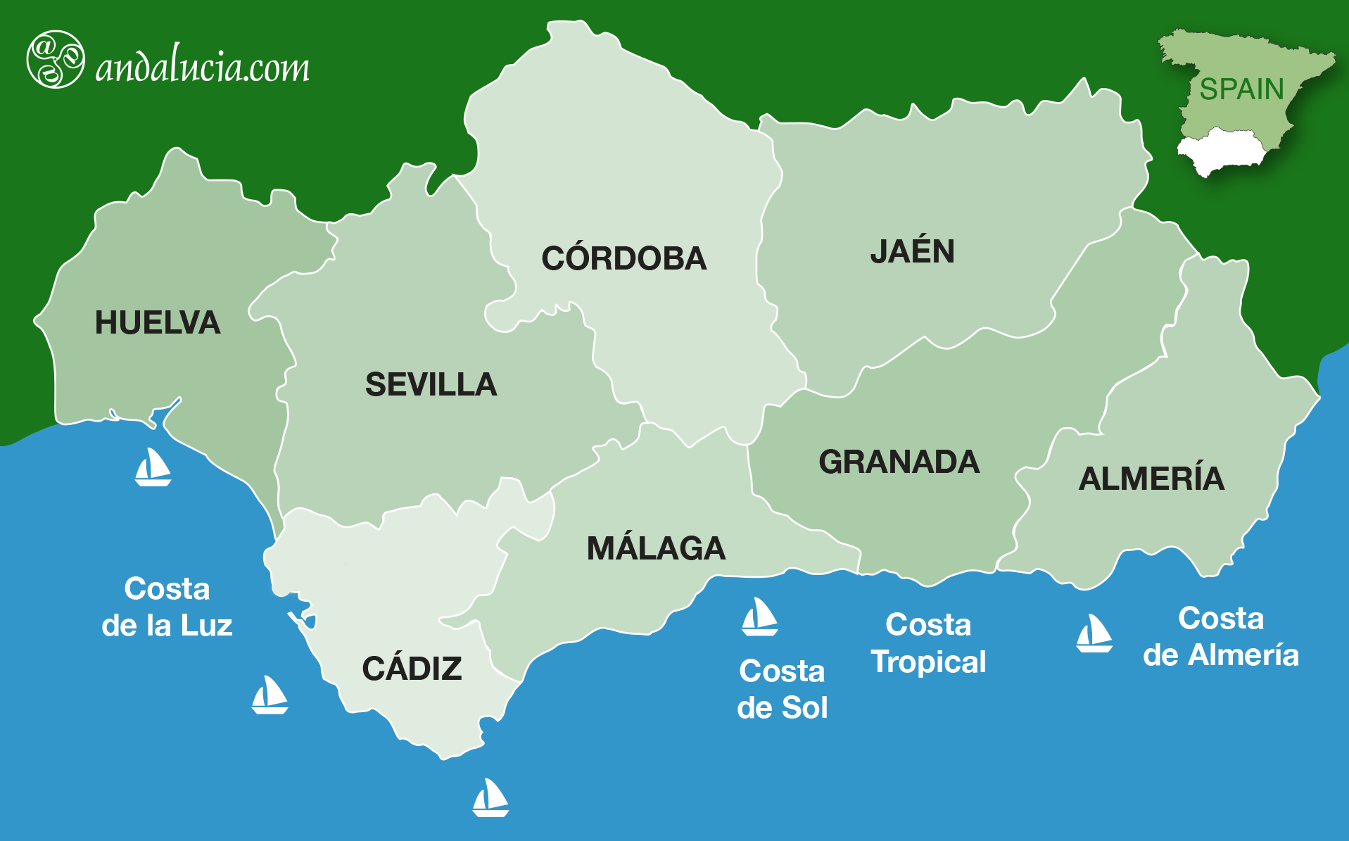 International Tourism Statistics for Andalucia, Spain