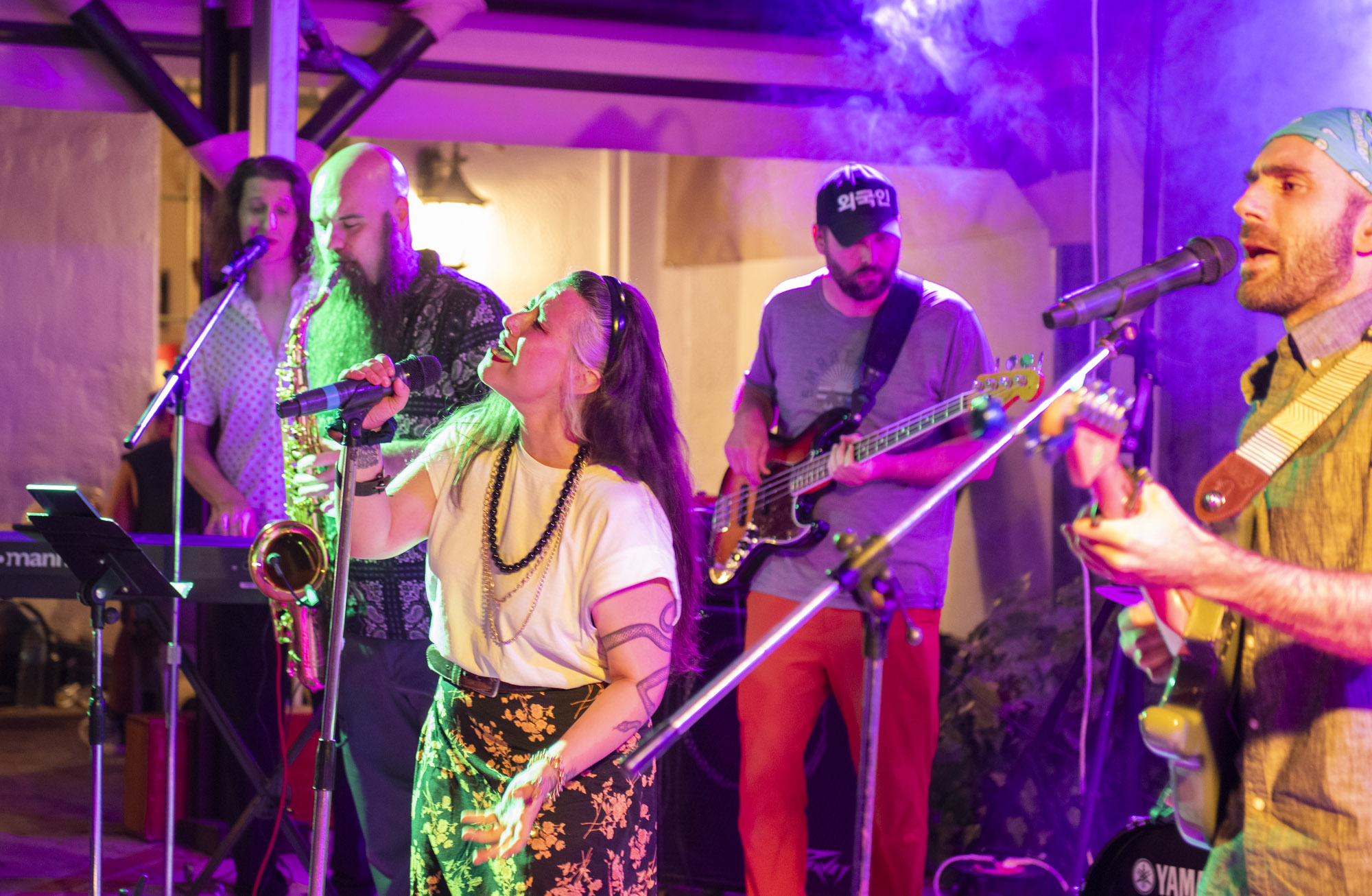 Andalucia Pueblos Blancos Music Festival Jimera de Libar Sara Acero from Cali - Bogotá on stage © Michelle Chaplow