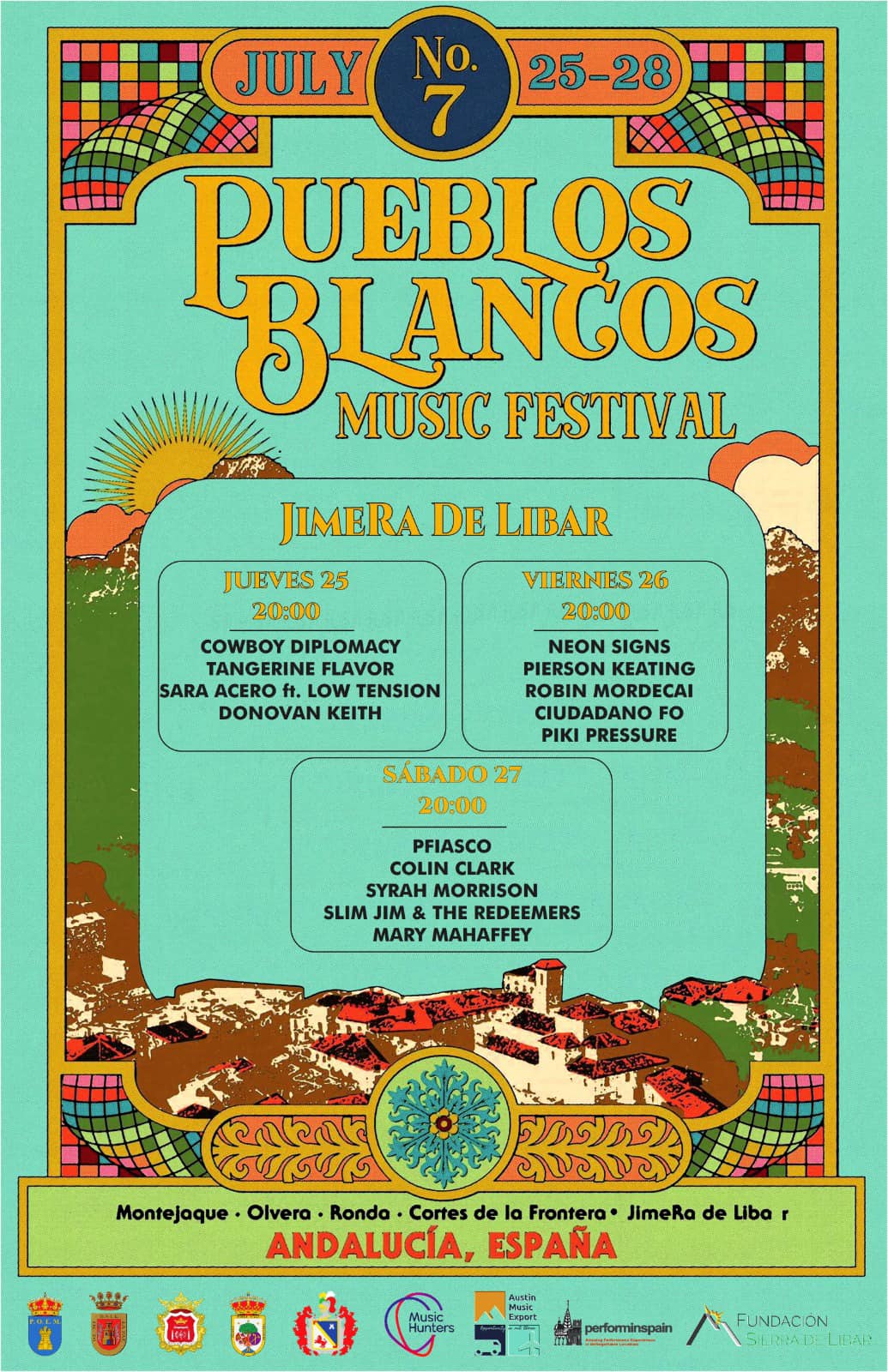 Pueblos Blancos Music Festival 2024 - Jimera de Libar line up