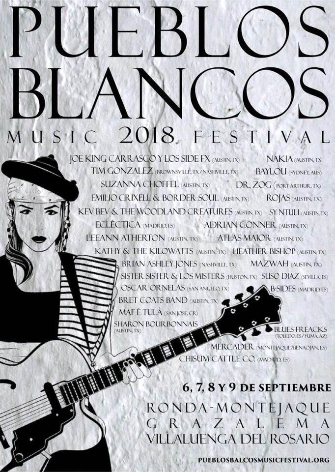 Pueblos Blancos Music Festival line up 2018