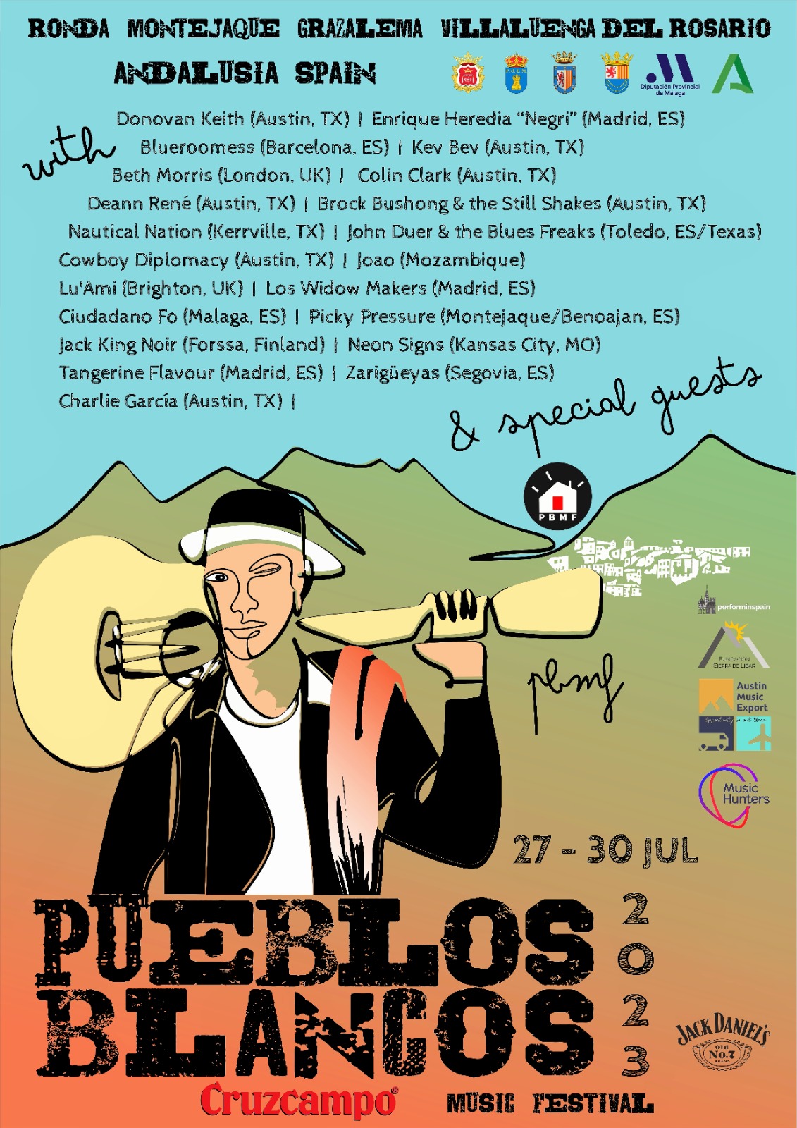 Pueblos Blancos Music Festival 2023 line up