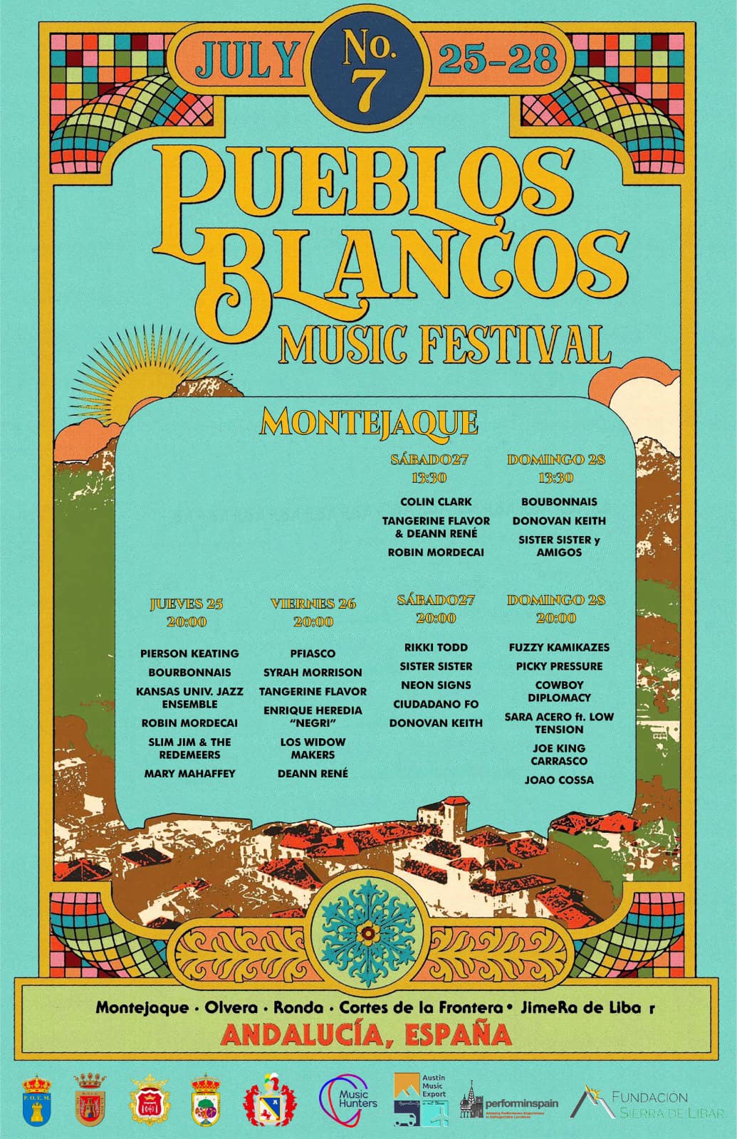 Pueblos Blancos Music Festival 2024 - Montejaque line up