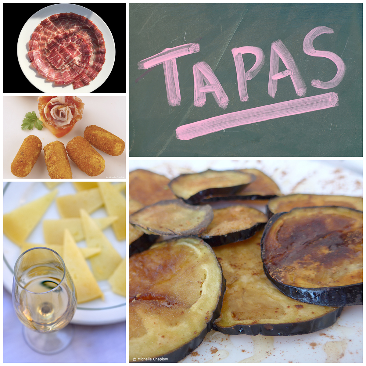 Tapas these small, tasty dishes, now found all over the world, originated in Sevilla. © Michelle Chaplow