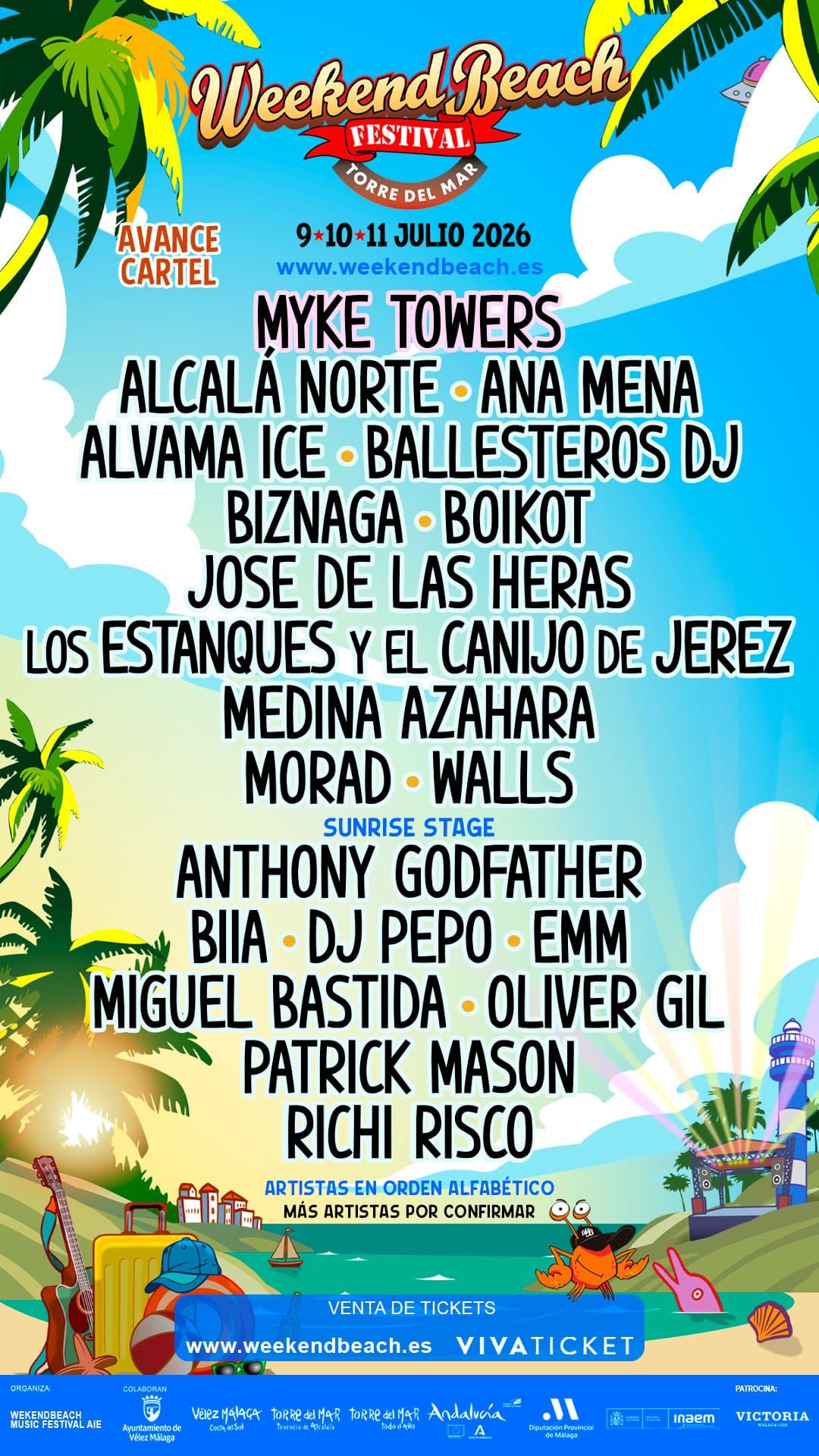 Weekend Beach Festival 2026, Torre del Mar | Andalucia.com