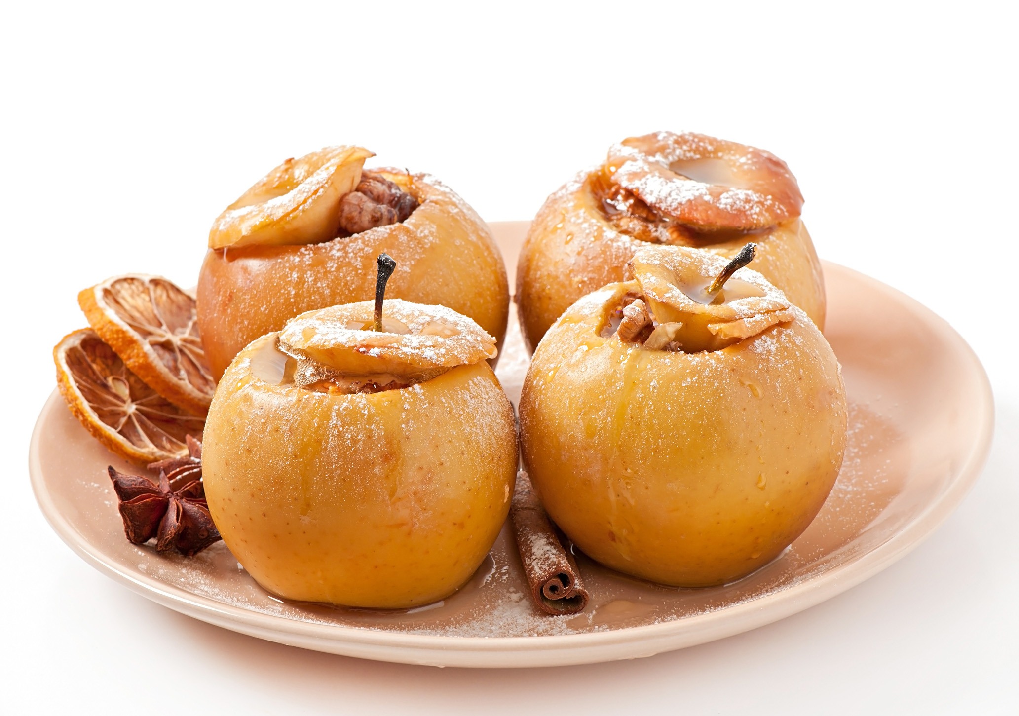 Manzanas Asadas. Baked apples make an excellent dessert for many occasions © istock