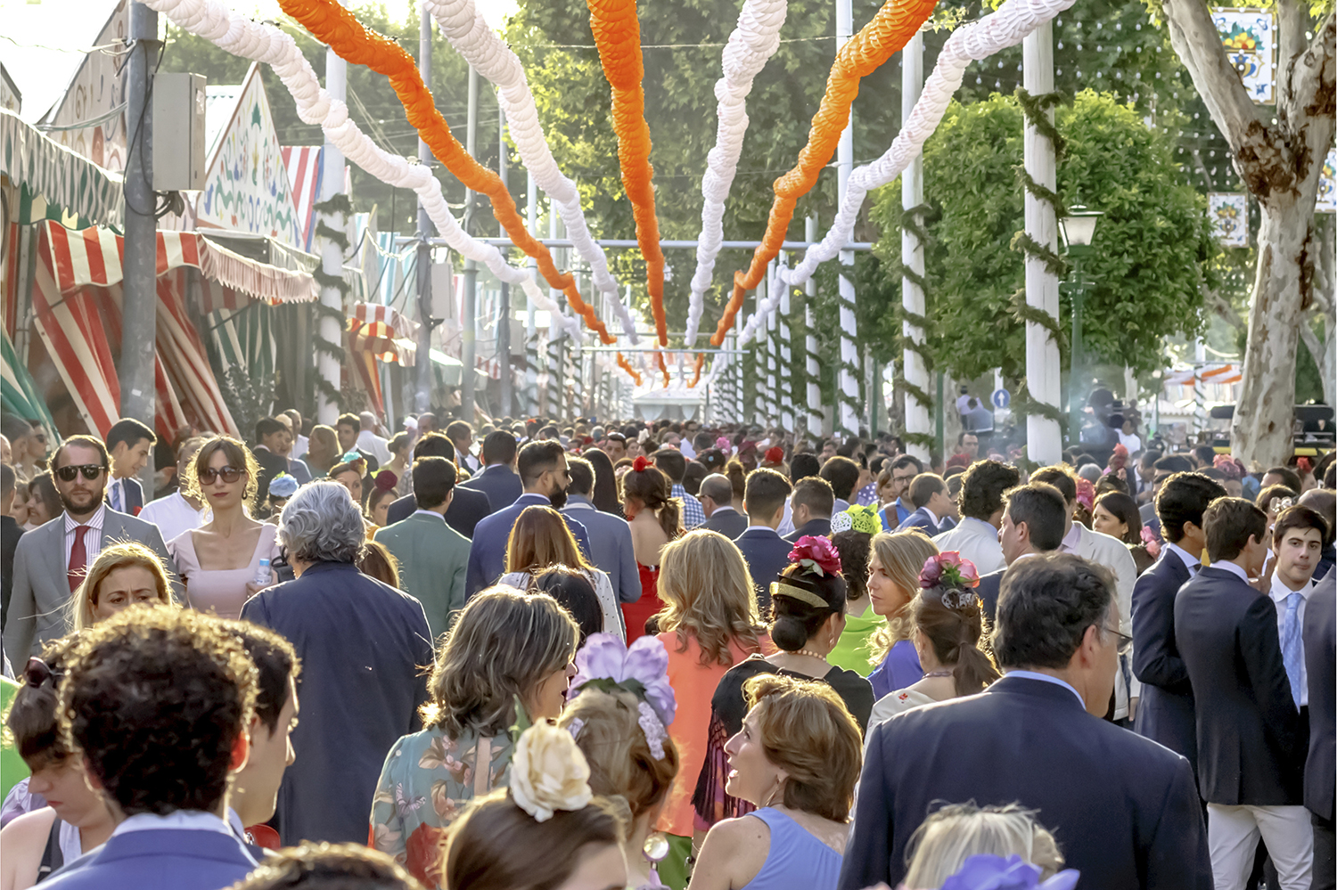 Rows of Casetas at the Seville Fair  © istock photo