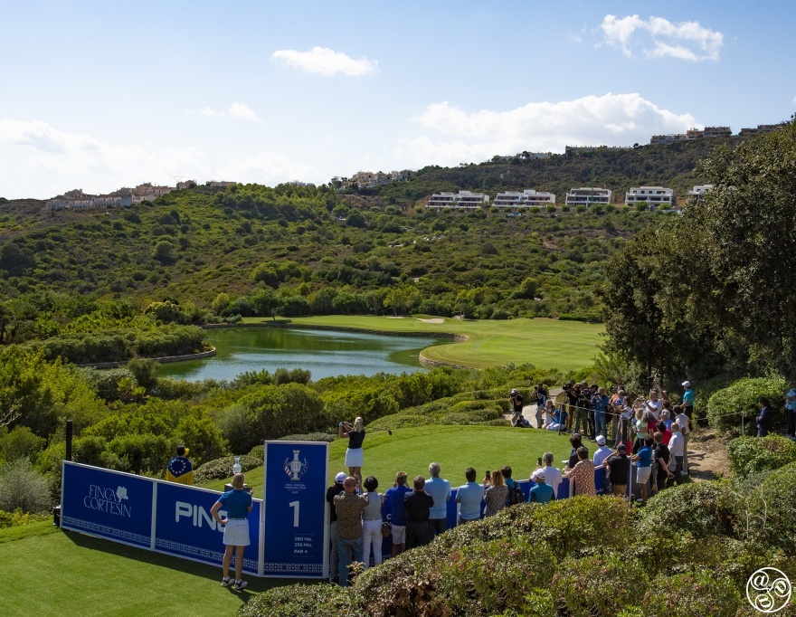 The new hole one at Finca Cortesin, especially prepared for the Solheim Cup. © Chris Chaplow 