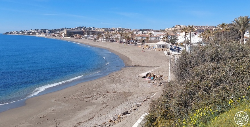 La Cala de Mijas beach on a fine winter's day