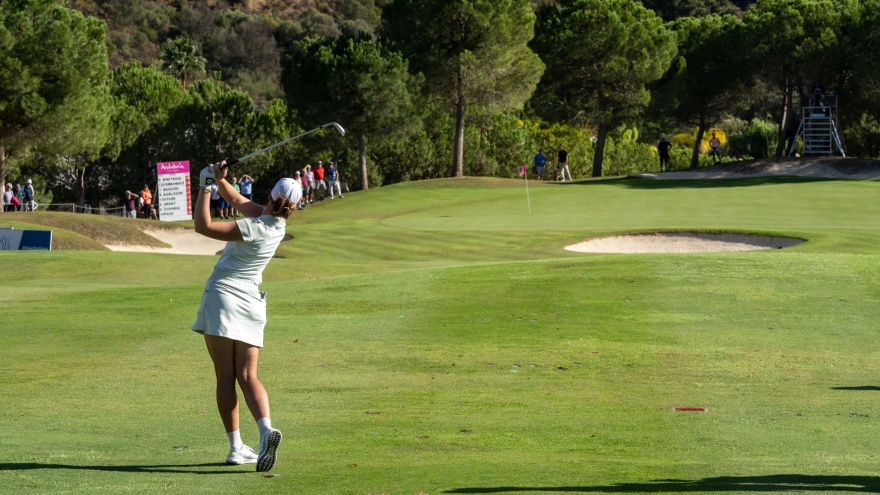 Linn Grant, leader of the Race to Costa del Sol on day 2 © Andres Lopez Sheridan 