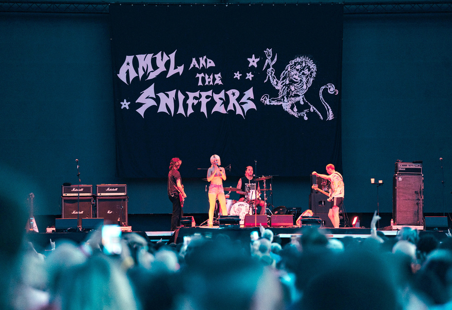 Australian punk rockers  Amyl and the Sniffers.  © Sharon Lopez