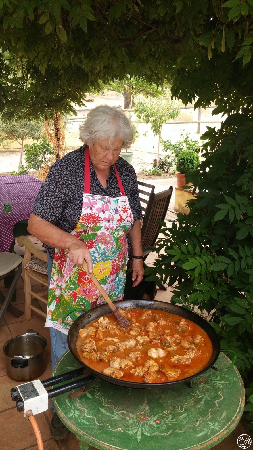 Caroline at her finca in Aracena c2010