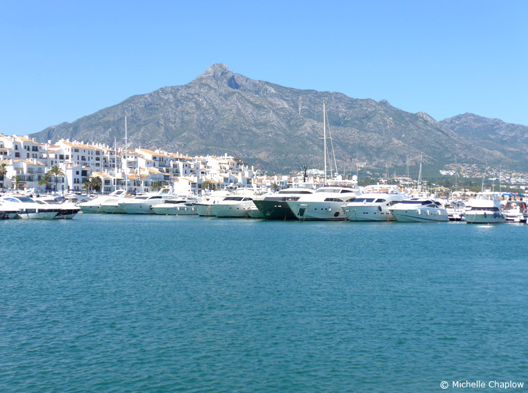 Beautiful scenery at Puerto Banus Marina.