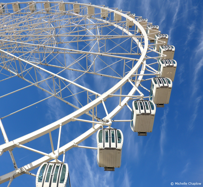 The Malaga Big Wheel (Noria de Malaga) when it had 42 cabins  © Michelle Chaplow
