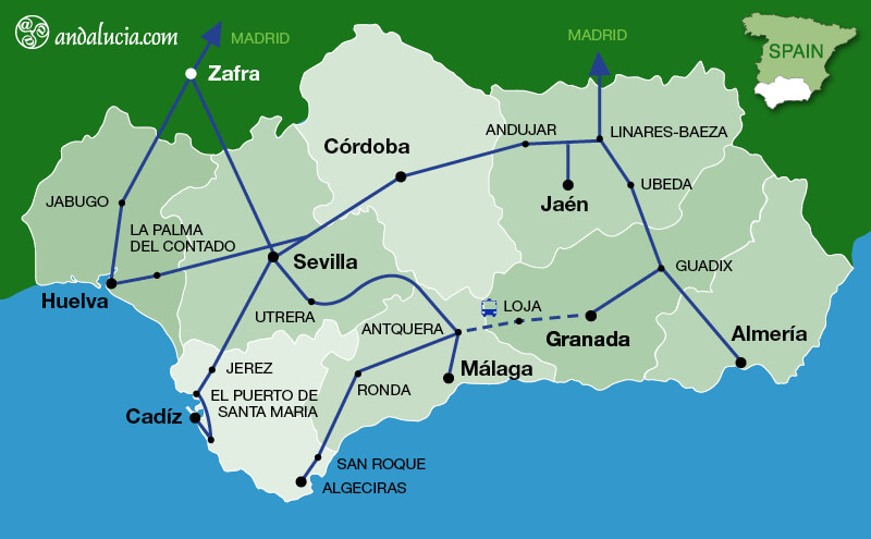 Medium Distance Regional trains in Andalucia