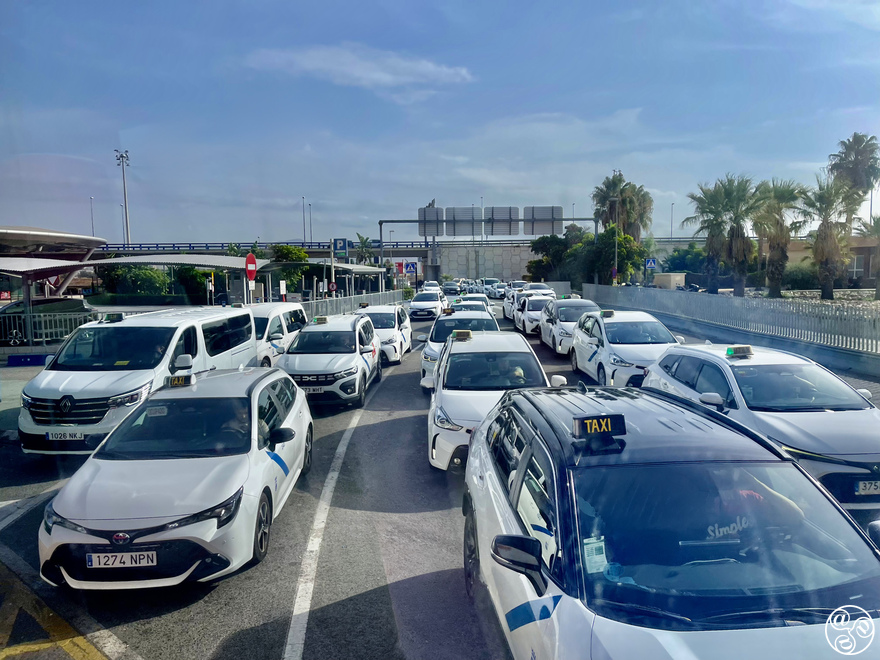 Taxis at Malaga Airport 
