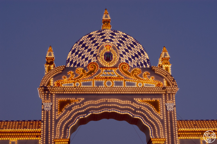 The first thing you'll see when you arrive at the Seville Fair from the city centre is the portada - the gateway © Michelle Chaplow