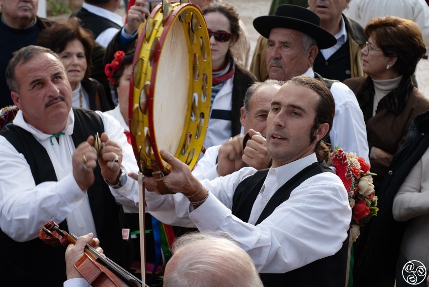 The percussion tambourine plays an important role in the Verdiales musical bands.  © Michelle Chaplow