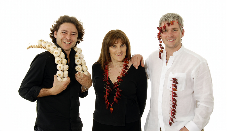 The tapas photography team Joaquin Alarcon, Michelle Chaplow and David Doyle 
