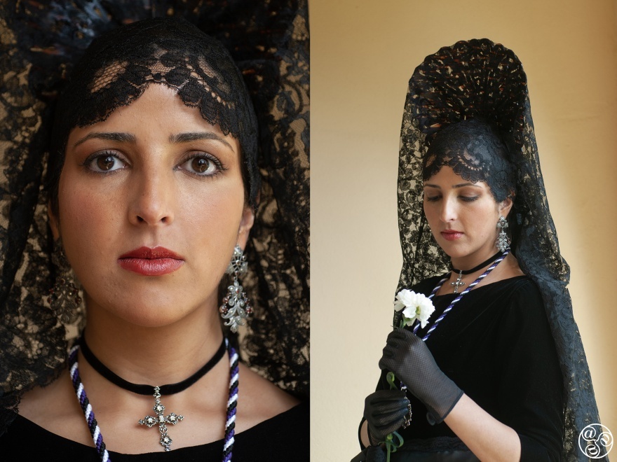 'Widows' taking part in Holy Week in Ronda 