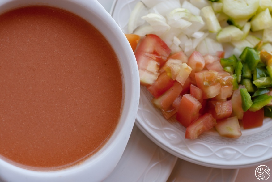  Refreshing and full of vitamins the chilled gazpacho soup © Michelle Chaplow