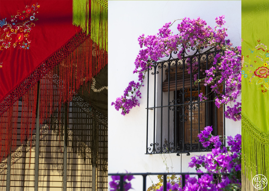 Strolling around the quaint streets of this white village can be a floral feast for the eyes © Michelle Chaplow