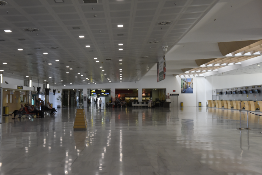 Almeria Airport departures © Michelle Chaplow