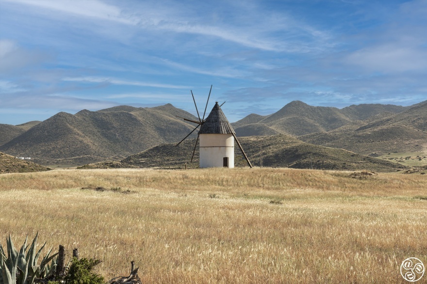 Cruising the stunning Almería coastline — don’t miss the charming windmill at Pozo de los Frailes, a hidden gem worth the stop! © Michelle Chaplow