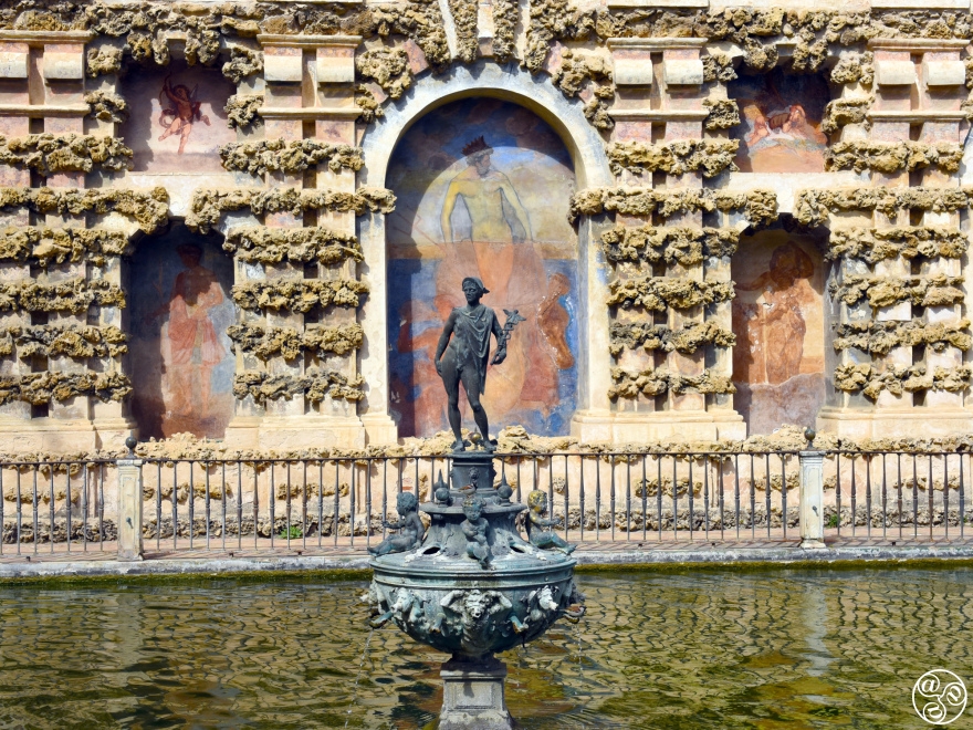 The Royal Alcazar of Seville. The pond of Mercury © Michelle Chaplow