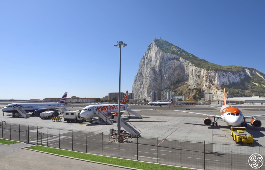 The airport of Gibraltar is stunning because planes land dramatically right next to the sea, with the famous Rock of Gibraltar towering over the runway. EasyJet is the largest airline operator, with the airport also being served by British Airways.© Michelle Chaplow