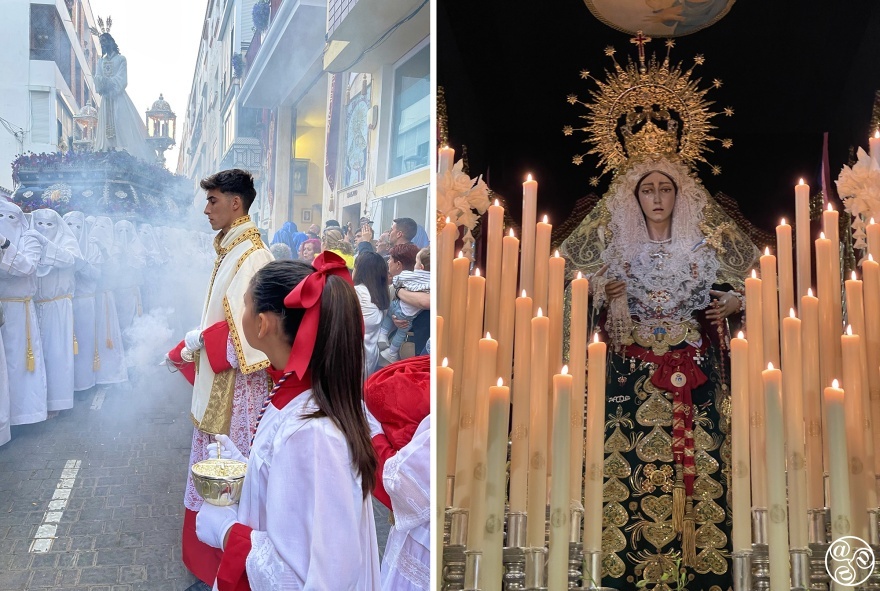 Jesus, El Cautivo (left) and Mary, Virgen de la Salud (right) © Michelle Chaplow