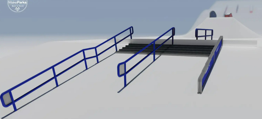  Sulayr Snowpark has moved to a new location on the Paralelo-Audi slope, in the Borreguiles area. Render image