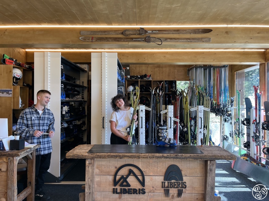 Ski hire at the Hotel Maribel © Michelle Chaplow