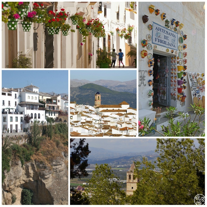 Malaga province clockwise: Estepona, Frigiliana, Velez-Malaga, Ronda and Algatocin © Michelle Chaplow