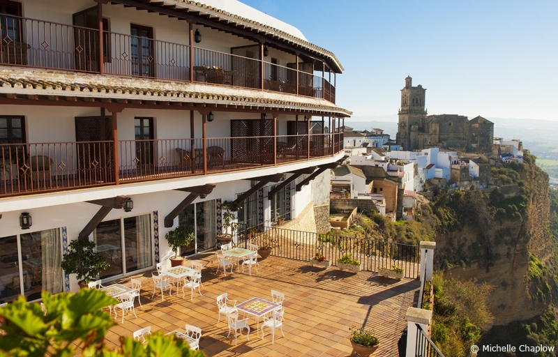 The Arcos Parador hotel and the Church of San Pedro ©Michelle Chaplow The Arcos Parador hotel and the Church of San Pedro ©Michelle Chaplow