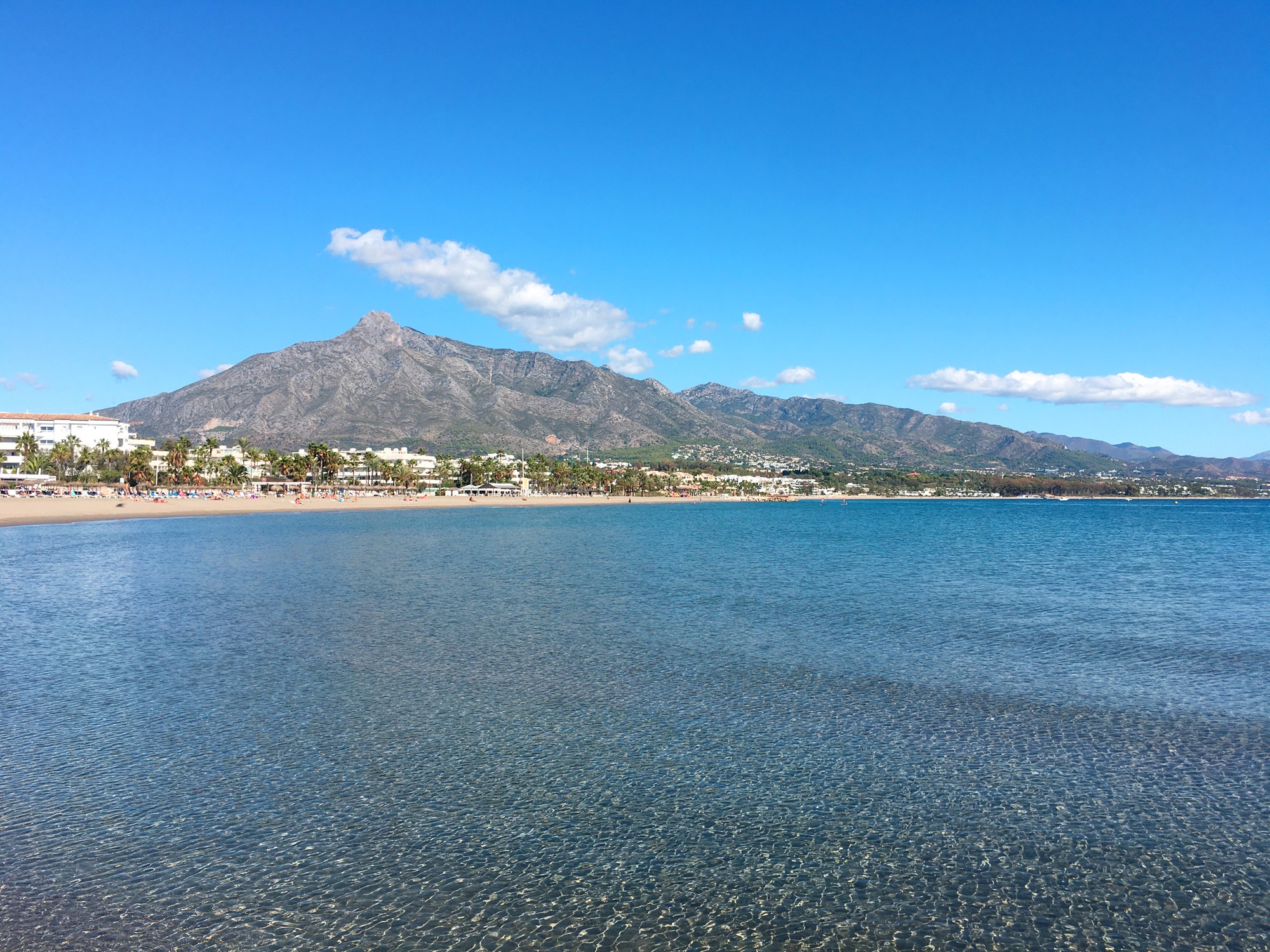 Dip your toes in the crystal clear waters of Marbella © Michelle Chaplow