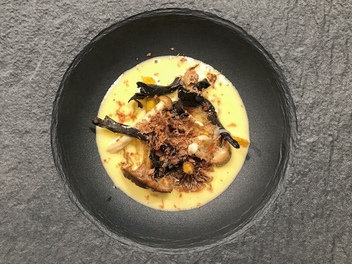 Beautifully presented dish at the Bagá Restaurant © Bagá