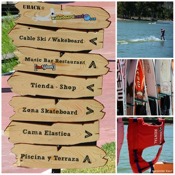 Cable ski in Marbella. © Harpinder Kaur