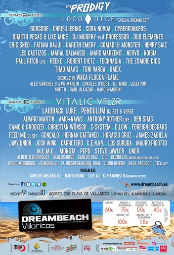 Dreambeach Festival 2013 lineup