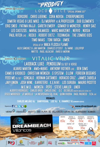 Dreambeach Festival 2013 lineup